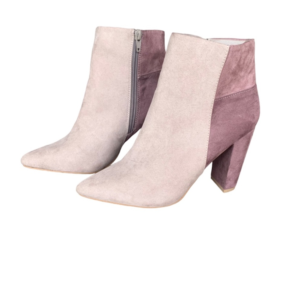 Just Fab Three Toned Heeled Booties
